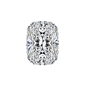 Cushion cut diamond, viewed from above