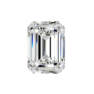 Emerald cut diamond, viewed from above