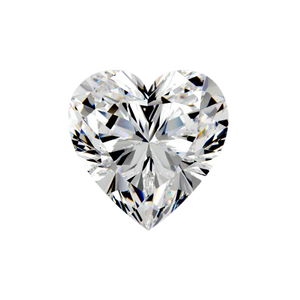 Heart cut diamond, viewed from above