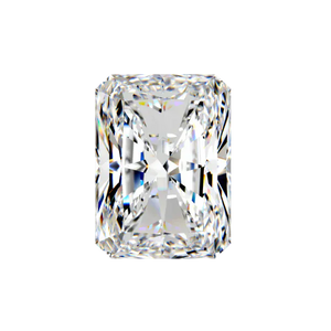 Radiant cut diamond, viewed from above